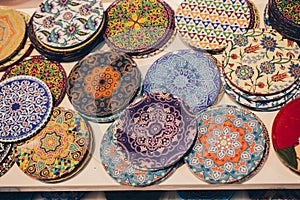 Souvenir and gift plates in Ottoman style patterns