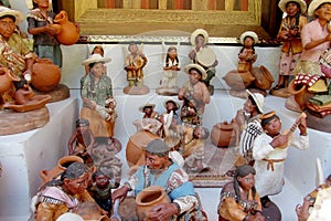 Souvenir indian figures with activities photo