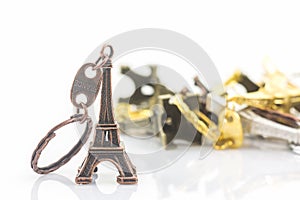 Souvenir key chain of mini eiffel tower (Tour Eiffel).