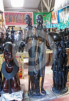 Souvenir market in Nairobi Capital, Kenya