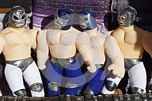 Souvenir of Mexican wrestlers