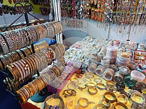 A souvenir shop in Jaisalmer