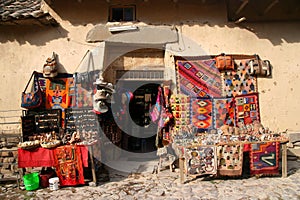 Souvenir shop in Peru