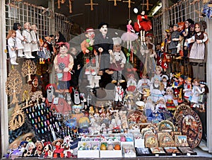 Souvenir shop in Prague