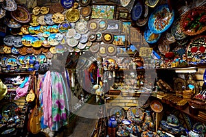 Souvenir shop in Samarkand Uzbekistan