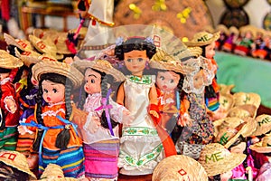 Souvenir shop with the traditional Mexican objects