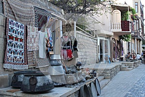 Souvenir stand in Baku old town