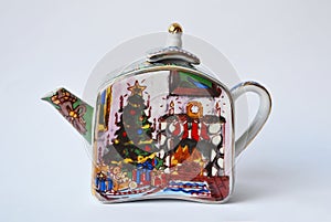 A souvenir teapot