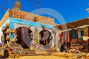 Souvenirs at the market in the famous Nubian village