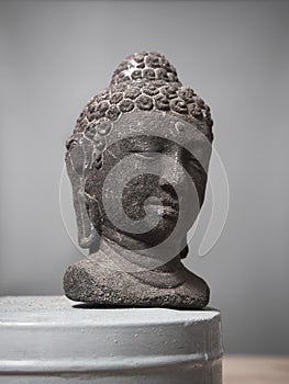 A souvenirs of miniature statues of Borobudur Buddha`s head