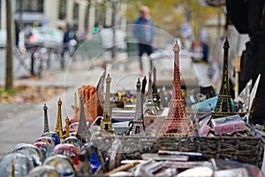 Souvenirs stand in Paris France