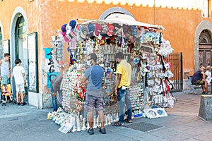 Souvenirstand in Pisa