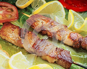 Souvlaki - skewer.