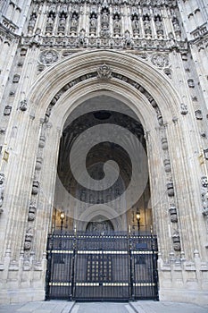 Sovereigns Entrance, Houses of Parliament; Westminster; London photo