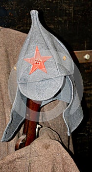 Soviet army cap `Budenovka`