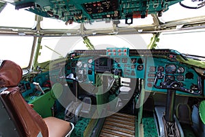 Soviet bomber plane interior