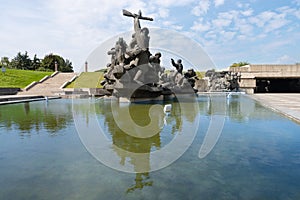 Soviet era World War II memorial in Kiev Ukraine