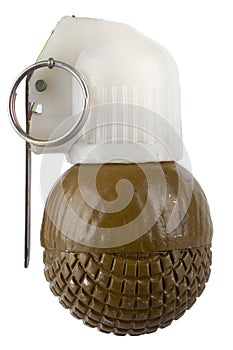 Soviet hand grenade RGO isolated on white