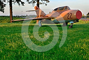 The Soviet jet military plane