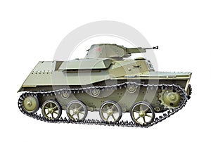 Soviet light amphibious tank T-40.