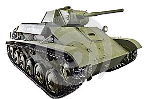 Soviet light infantry tank T-70 isolated