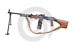 Soviet machinegun RPD-44 isolated photo