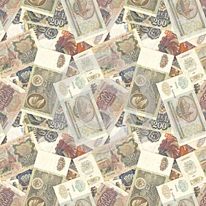 Soviet money seamless texture