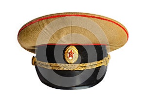 Soviet officer millitary peaked cap