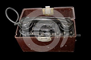 Soviet portable telephone set photo