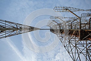 Soviet radar system in Chernobyl Nuclear Power Plant Zone of Alienation, Ukraine.