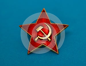 Soviet red star badge