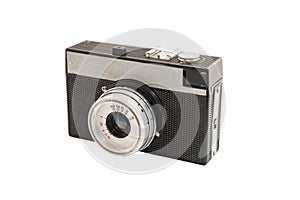 Soviet retro photo camera isolated