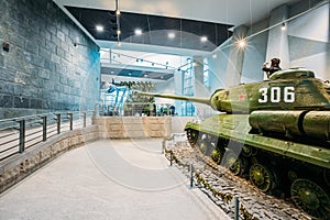 Soviet russian heavy tank IS-2 In The Belarusian Museum Of The G