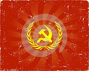 Soviet sign background