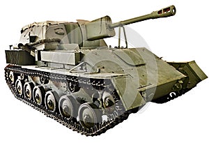 Soviet tank Self-propelled artillery SU-76M isolated