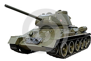 Soviet tank T-34-85 of the world war II