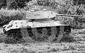 Soviet tank T-34 from World War II, Slovakia