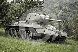 Soviet tank T-34 from World War II, Slovakia