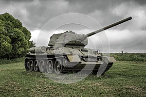 Sovětský tank T-34 z druhé světové války, Slovensko