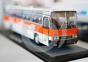 Soviet toy bus model.