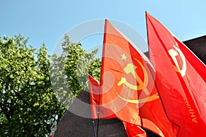 Soviet union flags