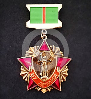 Soviet ussr medal rare badge veteran