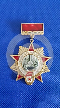 Soviet ussr medal rare badge veteran