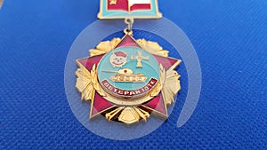 Soviet ussr medal rare badge veteran