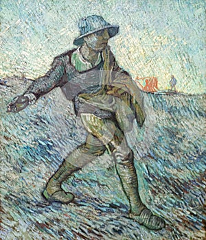 The sower, painting by Vincent Van Gogh