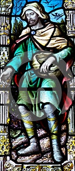 The Sower in stained glass