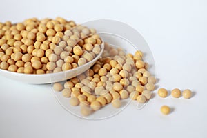 Soy beans in plate