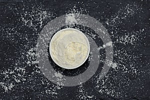 Soy Flour Powder On Ardesia Stone