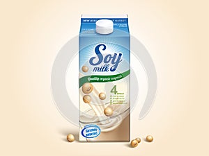 Soy milk carton package
