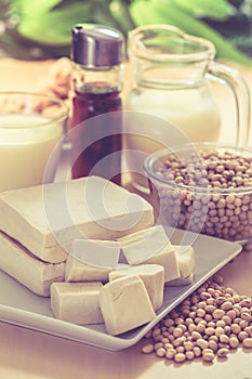 Soy products healthy food